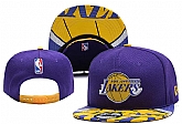 Los Angeles Lakers Team Logo Adjustable Hat YD (4)